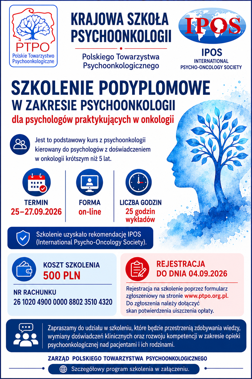 plakat szkolenie ptpo informacja